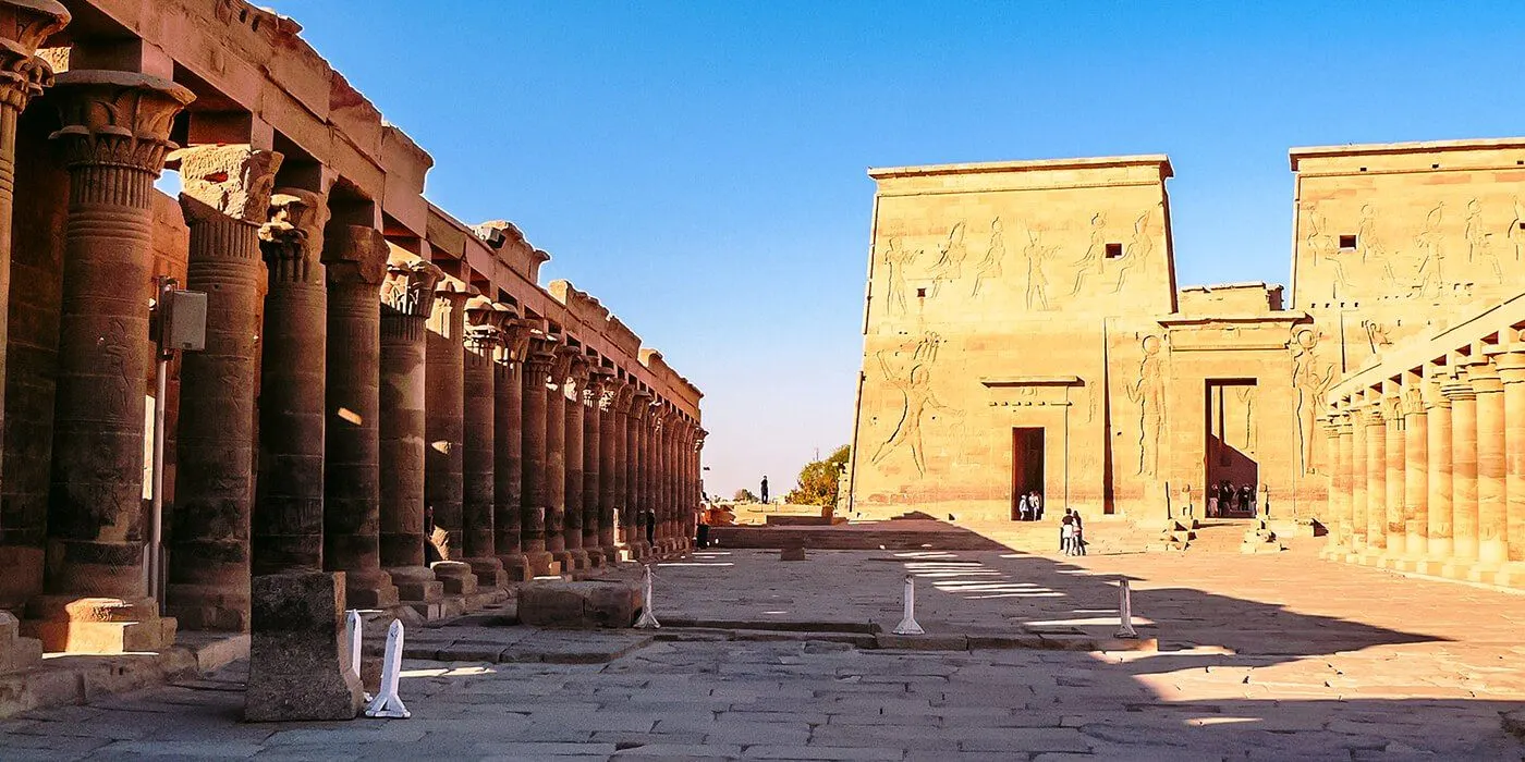 The majestic Philae temple of Aswan